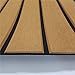 CHURERSHINING EVA Teak Decking Sheet for Boat Yacht Marine Floor Carpet Non-Slip and Self-Adhesive Bevel Edge 94.5