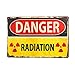 dingleiever-Danger Sign-Danger Radiation Allied Military Vintage Metal Sign -Funny Vintage Signs