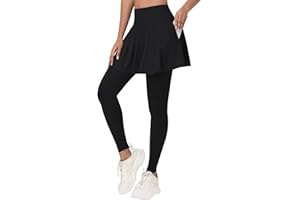 ANIVIVO Skirted Leggings for Women Athletic Skirt with Leggings Yoga Tennis Skirt with Pockets for Golf Pickleball