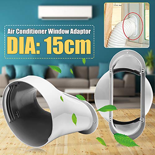 dezirZJjx Window Adapter/Window Kit Plate, 2Pcs Window Slide Kit Plate/6inch Window Adapter for Portable Air Conditioner 1#