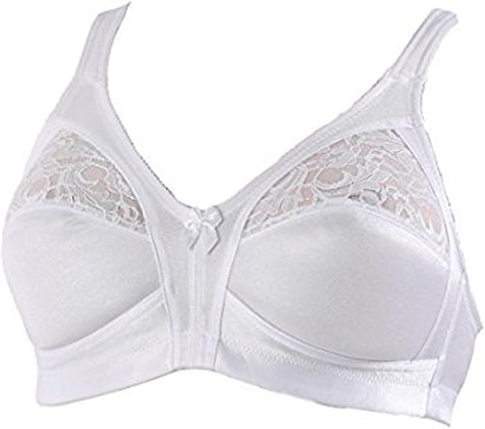 Marlon Ladies Underwired Firm Control Bras by White 2PACK44DD Amazon
