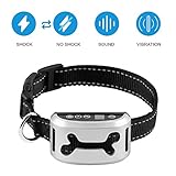 Vastar® VD680 Advanced No Bark Dog Collar Training Electric Anti Bark Shock Control w/ 7 Levels Button Adjustable Sensitivity Control, Stimulate No Harm Warning Beep and Vibration