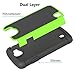 Zoeirc for LG K4 Case, for LG Spree Case, for LG Optimus Zone 3 Case, [Shock Absorption] Hybrid Dual Layer Armor Defender Protective Case Cover for LG K4 LTE (Green)
