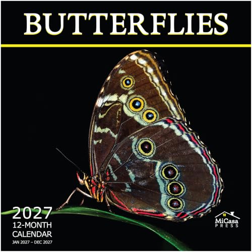Micasa Butterflies 2027 Wall Calendar