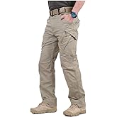 CARWORNIC Gear Men's Hiking Tactical Pants Lightweight Cotton Outdoor Military Combat Cargo Trousers