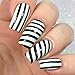 Premium Nail Vinyls - No Rip Handmade Nail Art Stickers, Self-Adhesive Nail Tips Guides for DIY Decoration Stencil Tools (Stripe Skinny Vinyls)