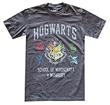 Harry Potter Hogwarts Crest School Of Witchcraft Graphic T-Shirt