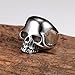 INRENG 316L Stainless Steel Men's Cool Skull Head Ring Punk New Jewelry Size 9