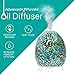 Advanced Pure Air Oil Diffuser Green Ceramic Glass Egg 120 ml | Ultrasonic Scent/Aromatherapy Mist Diffuser with 8 LED Light Options | Essential Oil Diffuser Home Humidifier | Adjustable Mist Mode