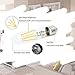 Klarlight E26 T10 Tubular Edison LED Light Bulb, 40 Watt Incandescent LED T10 Replacement Bulb - 4 Watt Daylight COB Tubular LED Filament Bulb, Medium Base E26 Tube Bulbs (2-Pack)