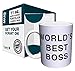 Dunder Mifflin (The Office) World's Best Boss TV Television Show Ceramic Gift Coffee (Tea, Cocoa) 15 Oz Mug, By CulturenikOfficially Licensed from NBC/Universal TV. 15 Ounce