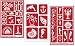3 Armour Etch Over N Over Reusable Glass Etching Stencils Set | Nautical Theme | Paradise, Seashore, Under The Sea primary