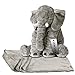 CHICVITA Gray Large Stuffed Elephant Toys Animals Plush Back with Blanket Toy
