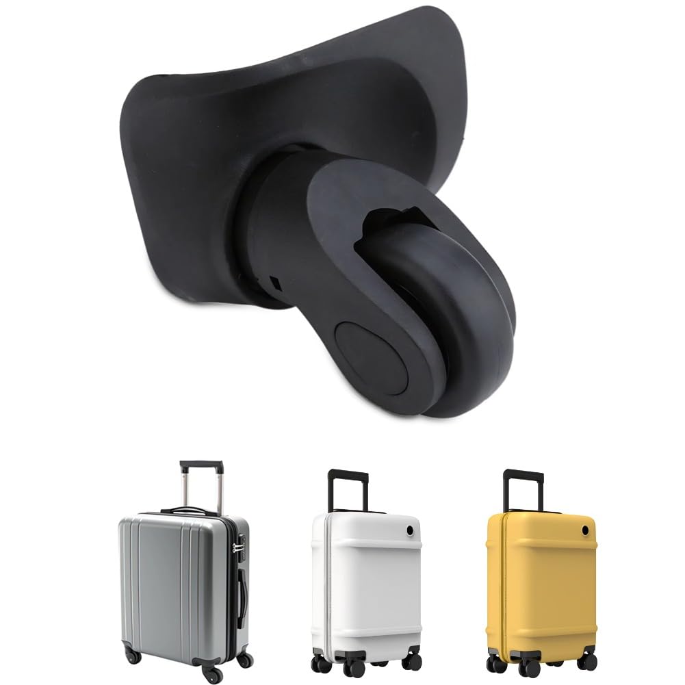 VGEBY1 Luggage Wheels, 2Pcs Luggage Swivel Wheels PVC Luggage Wheels Replacement Single Roller for Suitcase Accessory