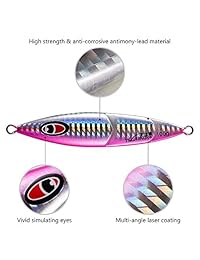 Bassdash   Cuchara de metal para pesca de agua dulce en agua salada, 3 colores, 4 pesos, 3 unidades