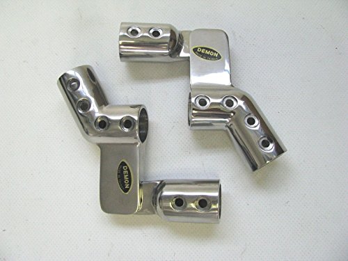 Stainless Steel Boat Ladder Hinges 7/8" Tube OD Pair (2) Demon Brand SURPLUS