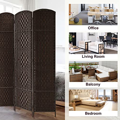 6 Ft.Tall Room Divider, Room Dividers And Folding Privacy Screens, 15.7