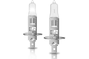 OKOENIEO H1 Halogen Headlight Bulbs, H1 Bulb,12V 55W, 4000 Lumens, 3800K, No Glare, High Beam, Standard Headlight Bulb,High Beam Headlight Bulb,Light Bulbs for Car, Pack Of 2