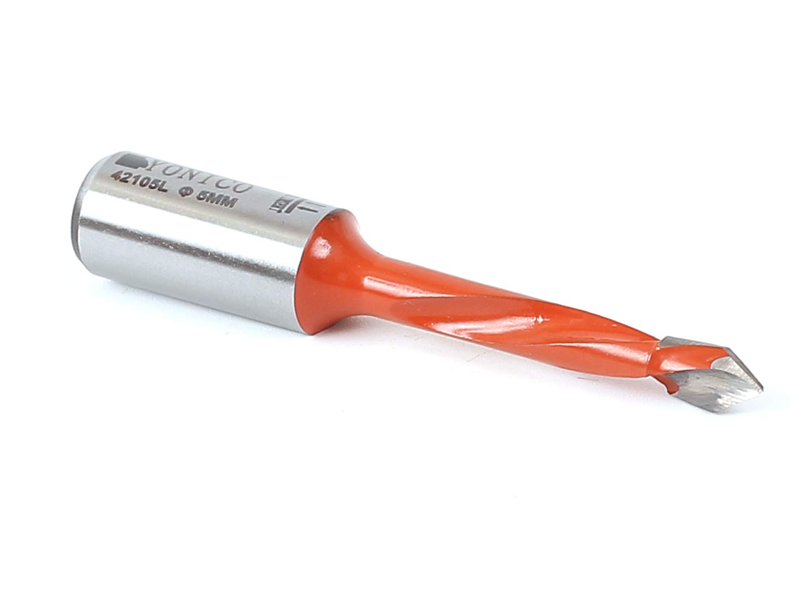 Yonico 42105L 5mm Through Hole Boring Bit - Left Hand - 57mm Length 10mm Shank