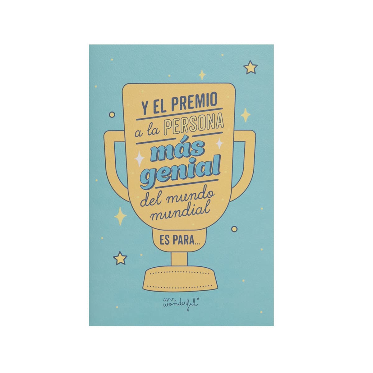 Mr. Wonderful Postcard, Multicoloured, Standard