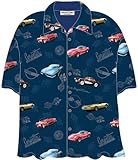 Corvette Cars Blue Hawaiian Camp Shirt by David Carey
