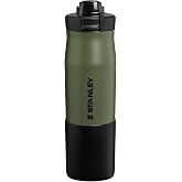 STANLEY Vitalize Tempo Bottle, 24 oz, Dried Pine | Leakproof Locking Lid | Covered Chug Spout | Steel Carry Loop | Removable Base Bumper | BPA-Free Lightweight Gym Water Bottle
