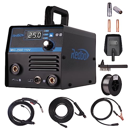 Mig250D 110V 130A Portable Gasless/Stick 2 in 1 MIG Welding Machine