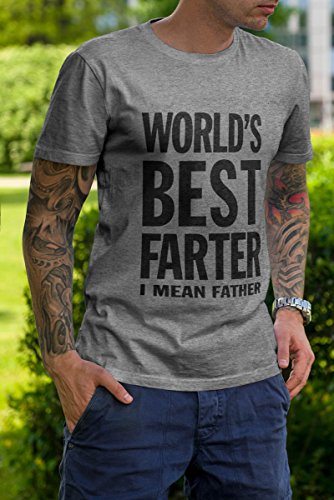 4 Worlds+Farter+Father+Funny+T+Shirt