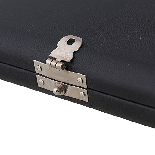 Surfing Clarinet Saxophone Reed Case for 6 Reeds Woodwind Accessories Internal Glass Pane Black - Thumbnail 4