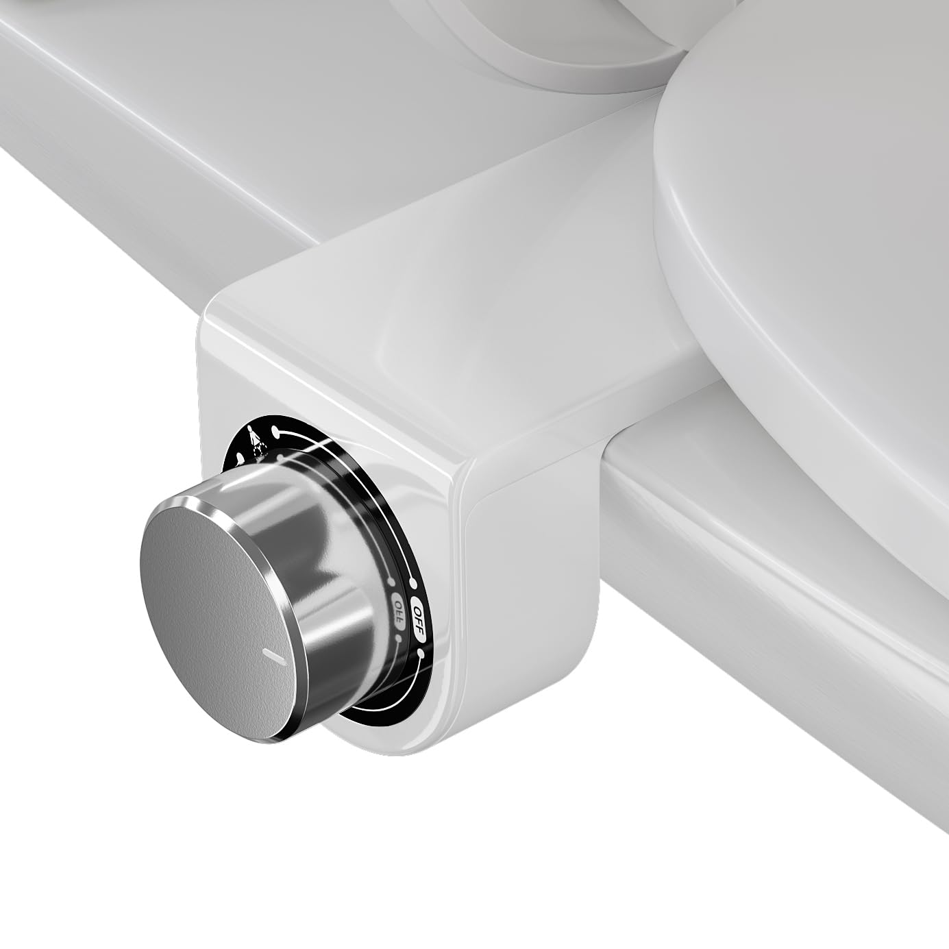 Photo 1 of DIHAF Toilet Bidet with Dual Nozzle Spray,No Electric Bidet Attachment for Toilet with Adjustable Water Pressure,Easy Install Toilet Seat Bidet with Feminine Wash and Rear Wash,Suit for Tight Space