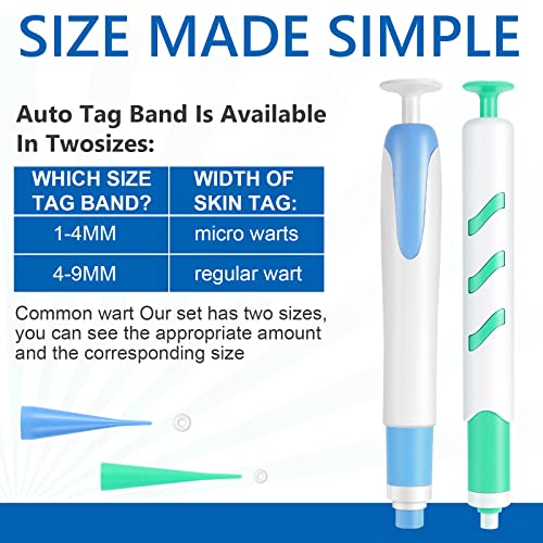 2 Size Automatic Removal Pen Set, Effective, Painless, Easy And Safe For Small To Large Size Warts And Moles (1-9 MM)
