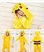 Tonwhar Costumes for Children Kids Cuddly Onesie Pajamas Yellow