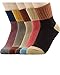 Zando Womens Fashion Printed Soft Wool Super Thick Warm Casual Winter Crew Socks