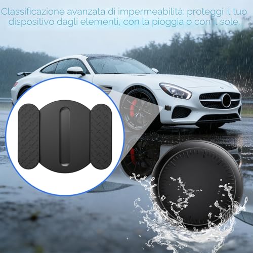 GPS Tracker for Car, Air Tracker Android, Magnetic GPS for Car, IP68 Waterproof Locator with App Global Coverage Real Time Tracking Vehicle/Motorcycle, Without SIM Without ABO