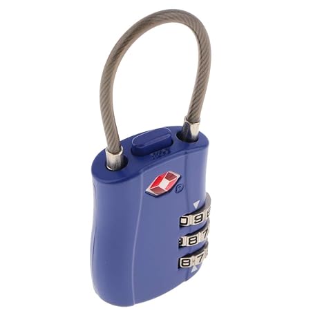 Buy Homyl Tsa 3 Digit Combination Lock Luggage Suitcase Padlock Reset Tsa002 Blue At Amazon In