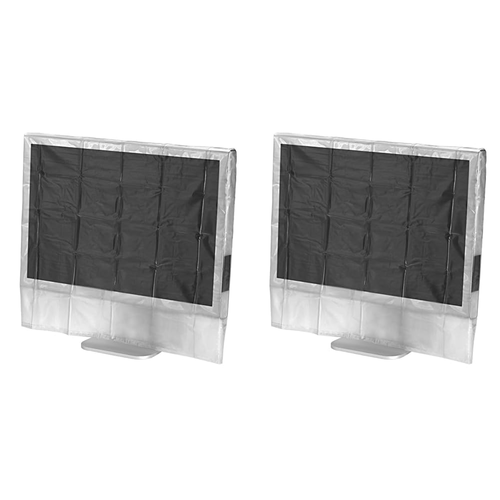 Hama 24"-26" Transparent Dust & Liquid Resistant Screen Cover (Pack of 2), Polyester, PVC, Plastic, 12.0 x 5.0 x 3.0 cm