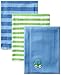 Gerber Baby Boys' 3 Pack Interlock Burp Cloths