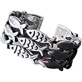 Grmpt Three Laps Fish Rings for Women Vintage Silver Plated Fish Geometric Pattern Ring