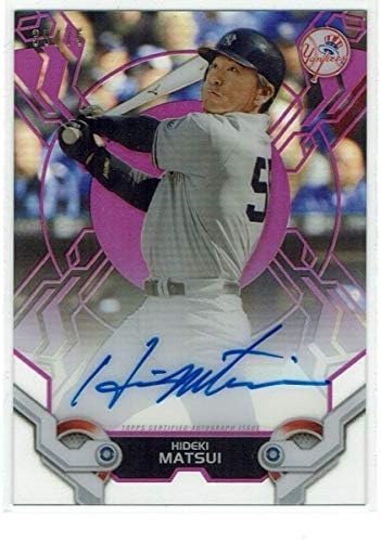 Amazon 松井秀喜19 Mlb Topps High Tek 75枚限定 直書き 直筆サインカード ピンク版 35 75 おもちゃ ホビー