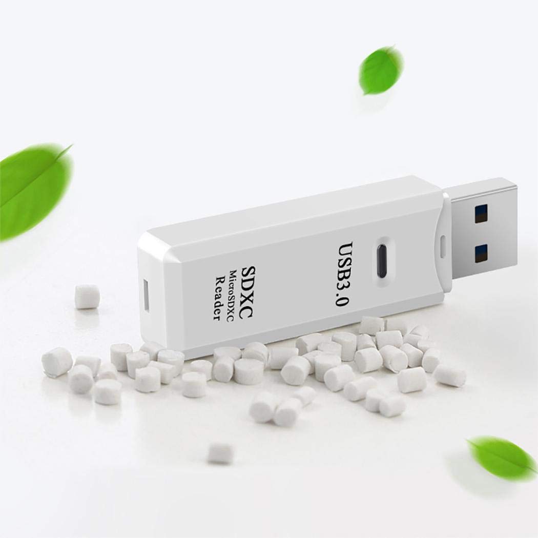 Junio1 Lettore di schede USB 3.0 Portatile ad Alta velocità per Computer Smartphone Lettori schede di Memoria Esterni