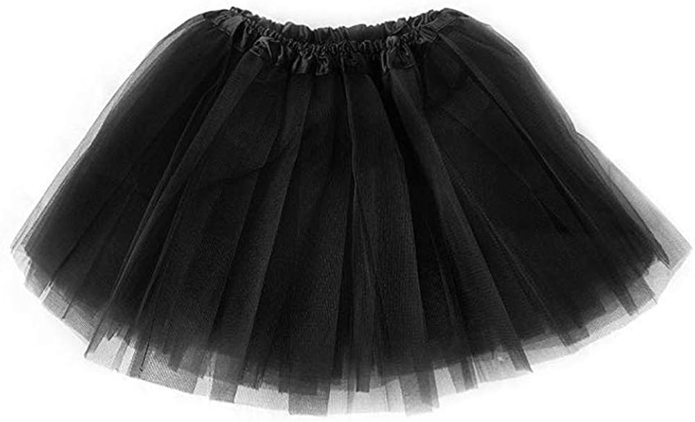 Ruiuzioong Tutu Skirt Children Skirt Classic 4 Layers Tulle Tutu Skirt for Birthday Party