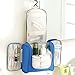 Hanging Toiletry Bag Travel Cosmetic Kit - Large Essentials Organizer - Sturdy Hook Makeup bag - Heavy Duty Waterproof for Men and Womens (Blue)