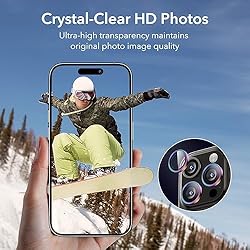 ESR Camera Lens Protector for iPhone 15 Pro Max/15