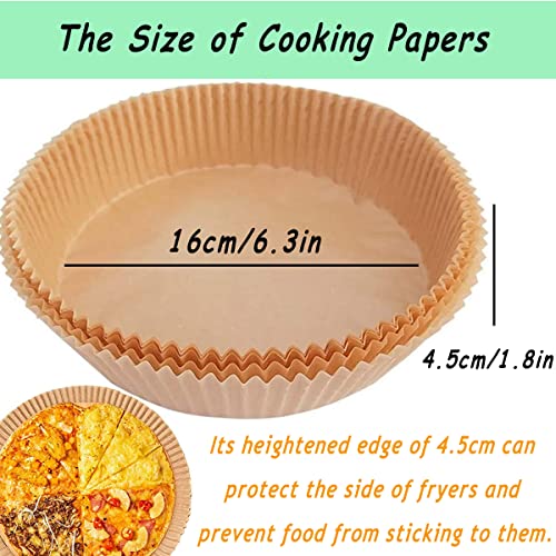 Luoges Air Fryer Disposable Paper NonStick Baking Papers, Oilproof Waterproof Cooking Paper