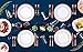 ÉLAN 120 Pack Rose Gold Rim Plastic Plates for 60 Guests | 60 Dinner and 60 Salad/Dessert Premium White Disposable Plates with an Elegant Rose Gold Rim | Ideal for Parties (120, Rose Gold)