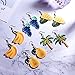 VEINTI+1 Trendy Statement Creative Funny Lifelike Fruits Orange Tomato Watermelon earrings Acrylic Earrings for Women (9pairs)