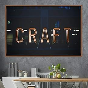 signwin Framed Canvas Wall Art Illuminated Words 3D...