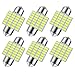 6pcs 31mm DE3175 DE3021 LED Light Bulbs for Car Interior Lights Map Dome Door Courtesy Light Bulbs-Earthland 31mm 1.25'' DE3021 DE3022 Festoon LED bulbs...