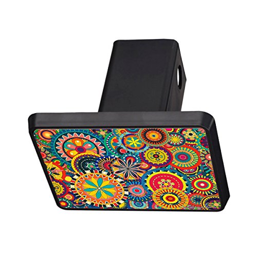 Airstrike Retro Floral Trailer Hitch Cover, Flower Girl Trailer Hitch
