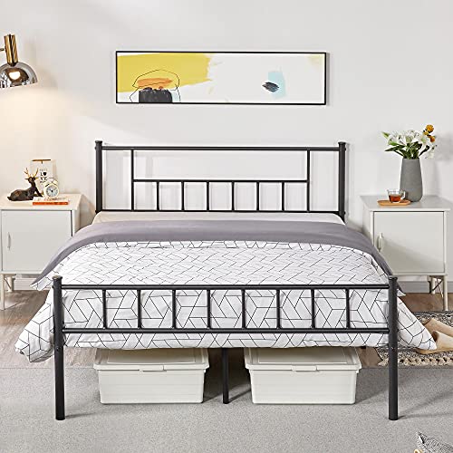 Yaheetech 13 inch Full Size Metal Bed Frame with Headboard and